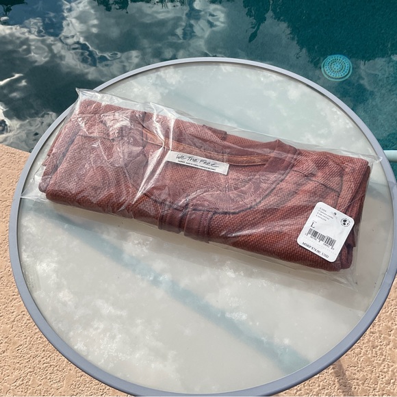 NWT Free People Mikah Layering Cuff Thermal Top Long Sleeve Size XS OB1543742 - Picture 5 of 9